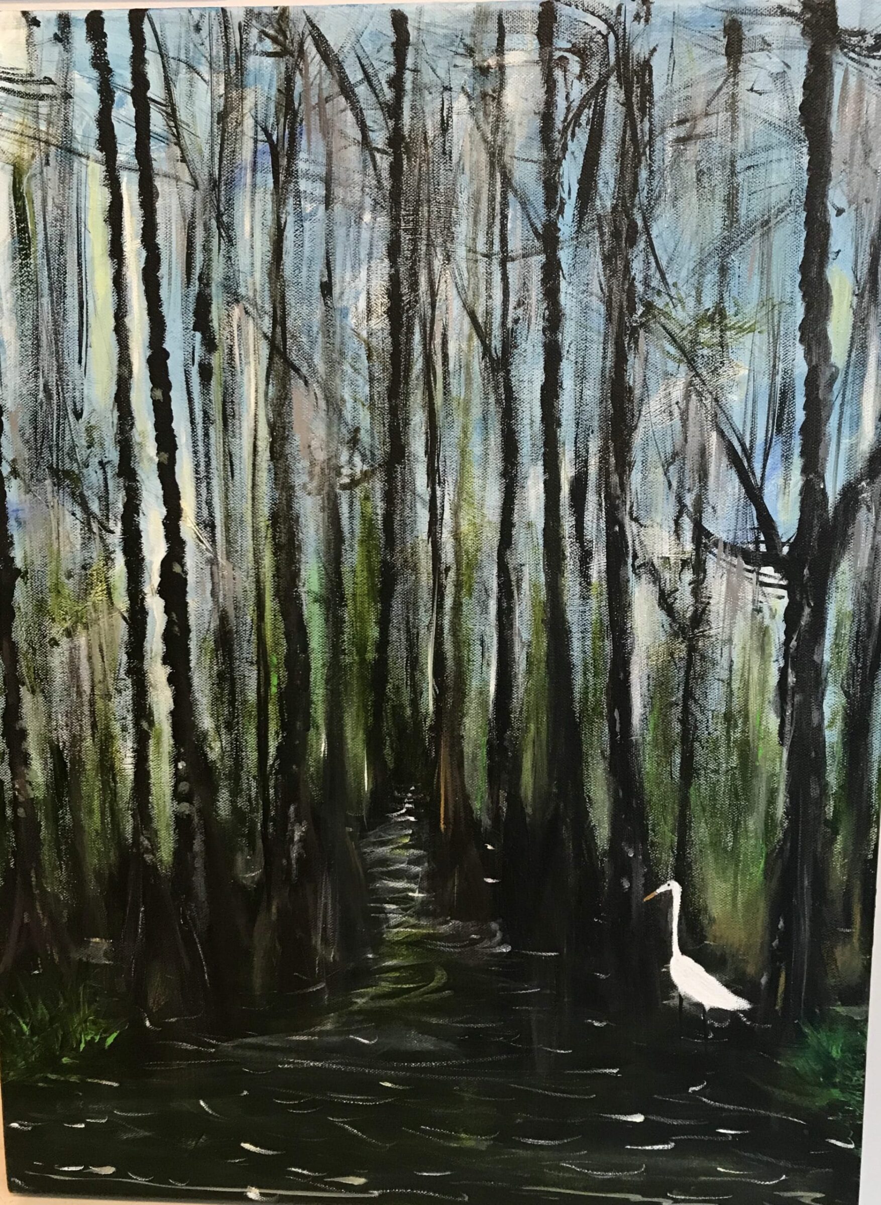 Egret at Honey Swamp