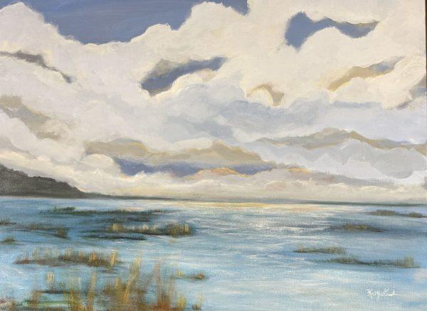 Golden light on the marsh
