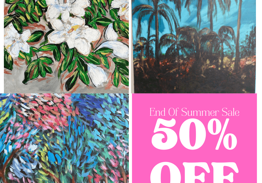 Pink and White End of Summer Discount Sale Instagram Post